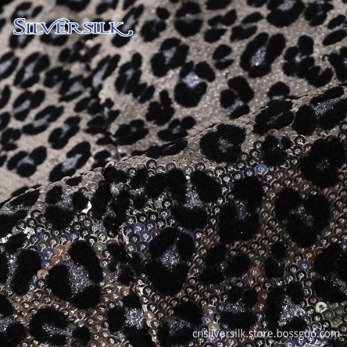 1 Button Reversible Sequins Leopard Jacket Tuxedo Blazers